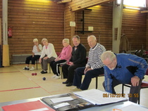 Boccia pelin alku vanhassa painisalissa. Sali on purettu v.2015