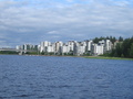 Jyväskylän lähiö laivalta nähtynä